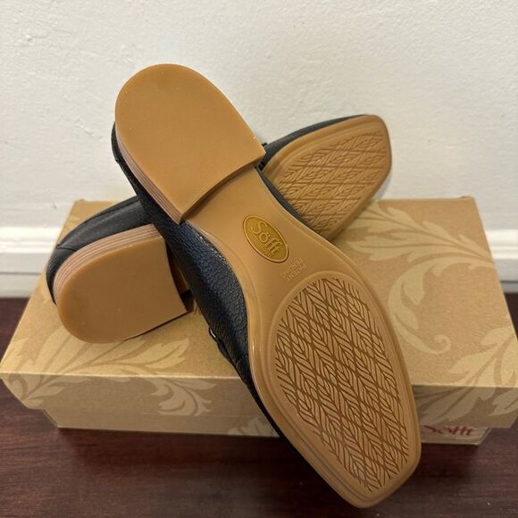 Sofft Black Leather Slip-On Loafers size 7, women’s - Picture 6 of 10
